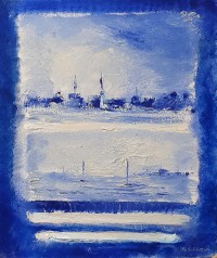 Hamid Alvi, 16 x 20 inch, Oil on Canvas, Landscape Painting, AC-HA-037